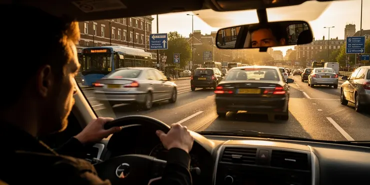 What should I do if I encounter a dangerous driver on the road?