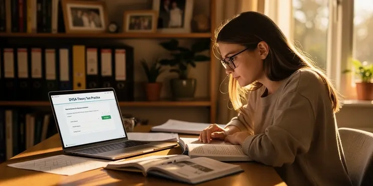 What should I do if I have hearing or visual impairments for the DVSA Theory Test?