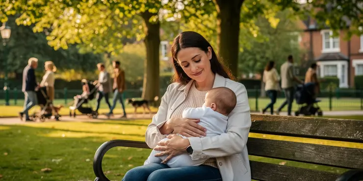 What should a mother do if harassed for breastfeeding in public?