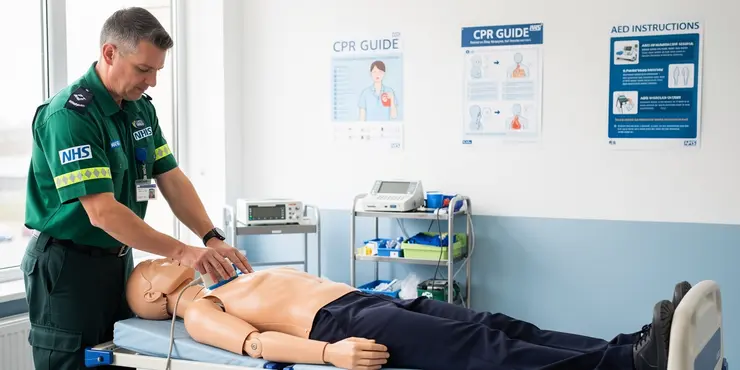 What should you do if a defibrillator is needed?