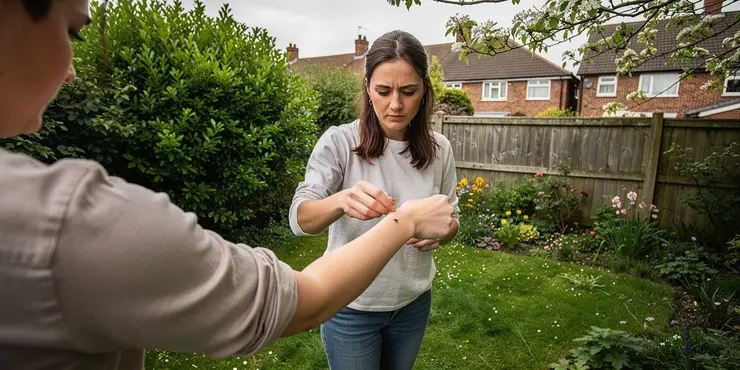 What should you do if you find a tick on your body?