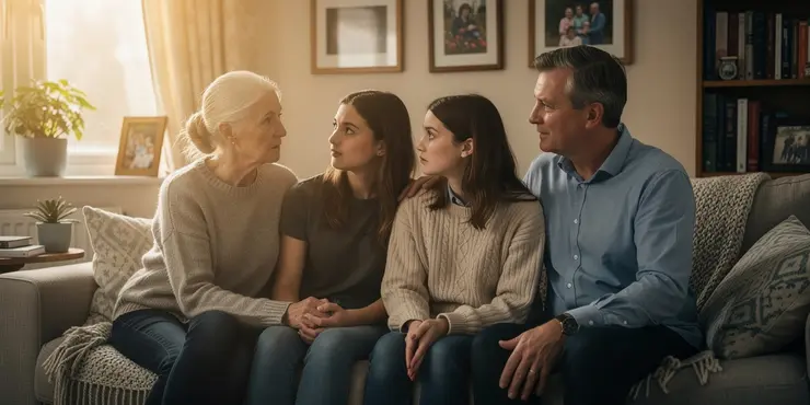 What support is available for families affected by Huntington's disease?