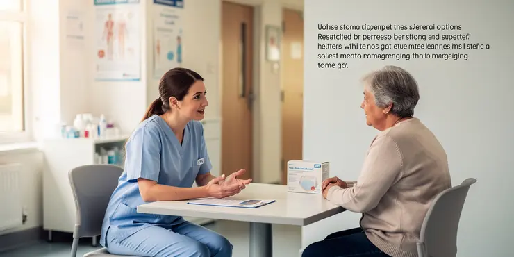 What support is available for people with stoma bags?