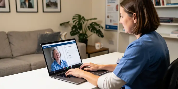 What technologies are used in virtual wards?