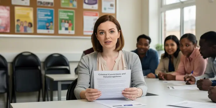 What types of criminal convictions are most relevant to volunteering for community groups?