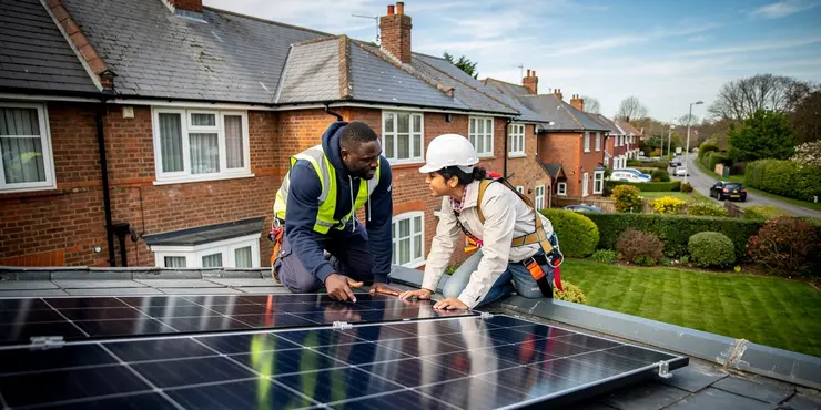 What weather-related checks are included in solar panel maintenance requirements?