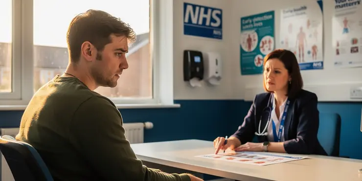 When should I see a doctor about potential testicular cancer?