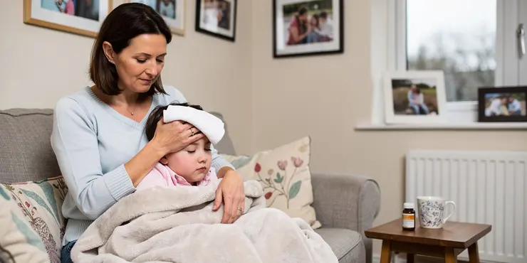 Which medication should be avoided for children with fevers?