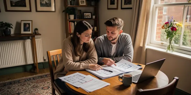 Who typically pays for the surveyor's report when buying a house?