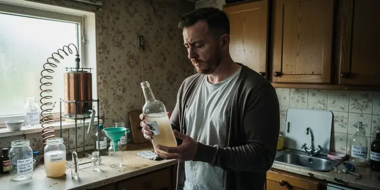 Why is methanol sometimes found in illegally produced alcohol?