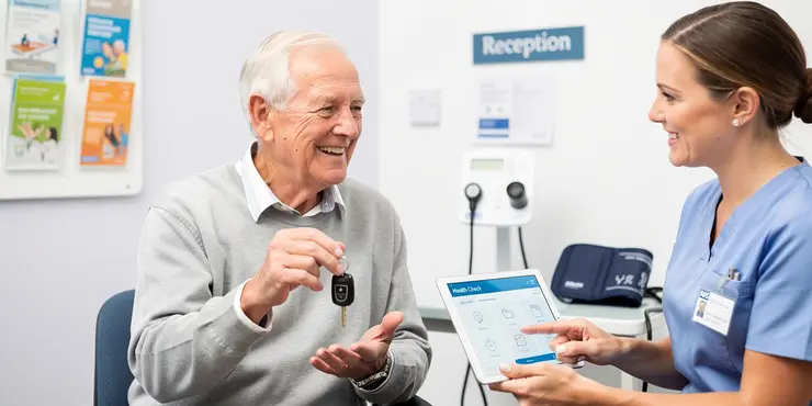 Why is regular health monitoring important for drivers over 70?