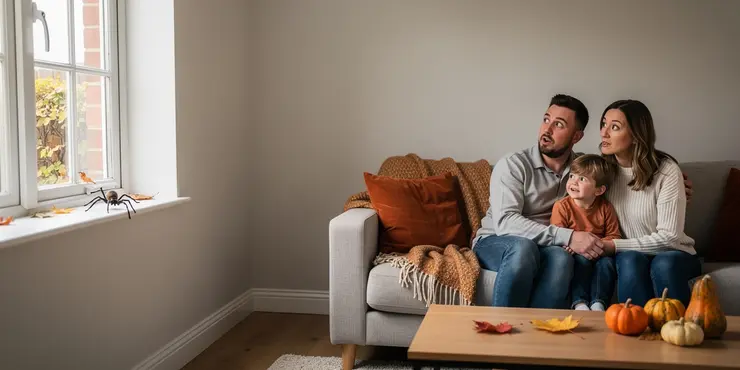 Why might there be more spiders in the home during autumn?