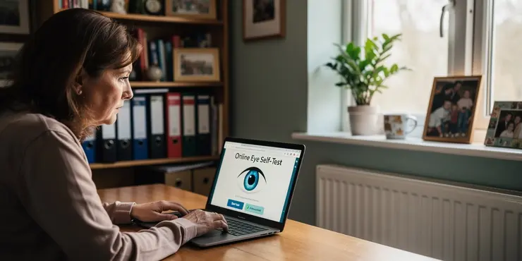 Why would someone need to self-test their eyes?