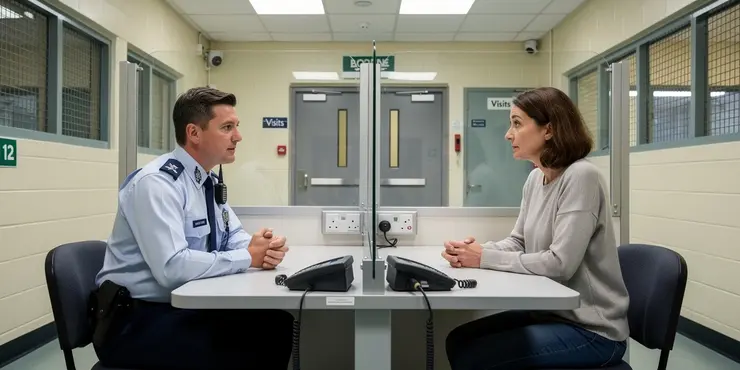 Will I meet with a prison officer?