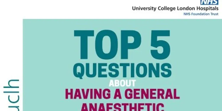 Top 5 questions about having a general anaesthetic
