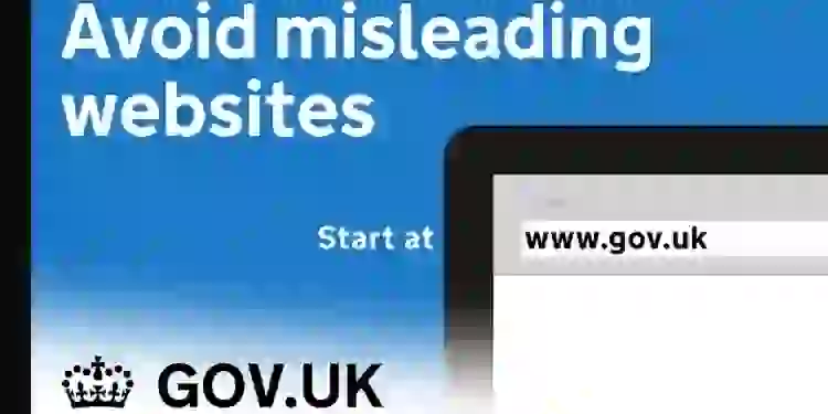 Avoid misleading websites by starting your search at GOV.UK