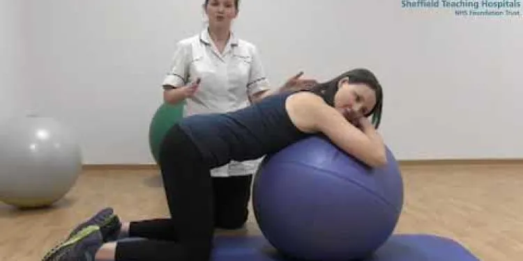 Mat and gym ball exercises with pregnancy related Pelvic Girdle Pain